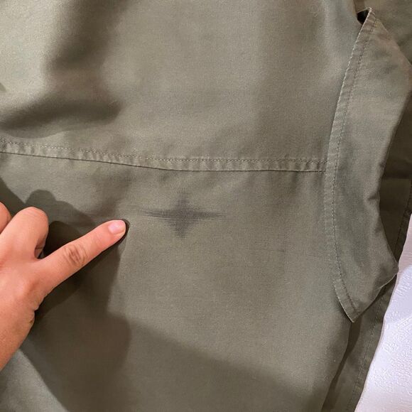 Tommy Hilfiger Olive Green Utility Shirt Dress NWT Size 2 - Picture 13 of 15